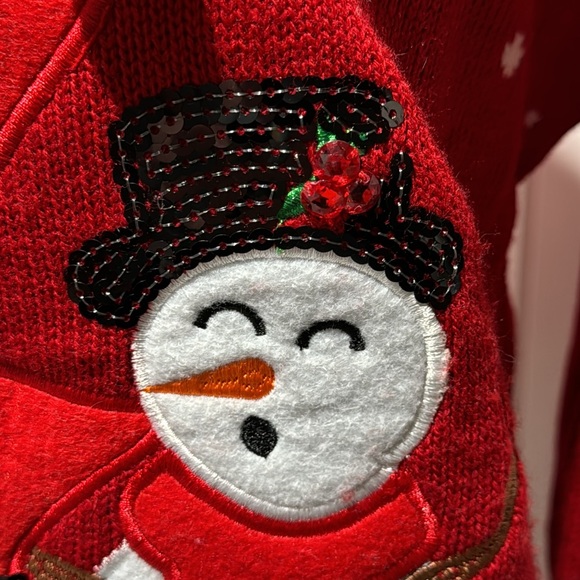 Karen Scott Christmas Sequined Santa Sweater - Picture 5 of 8